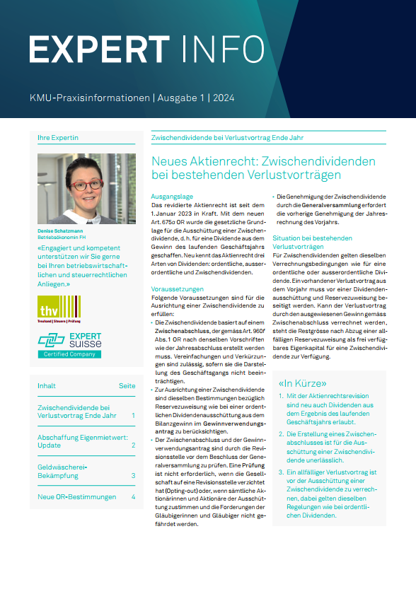 Kundenmagazin thv AG - Ausgabe 01/24