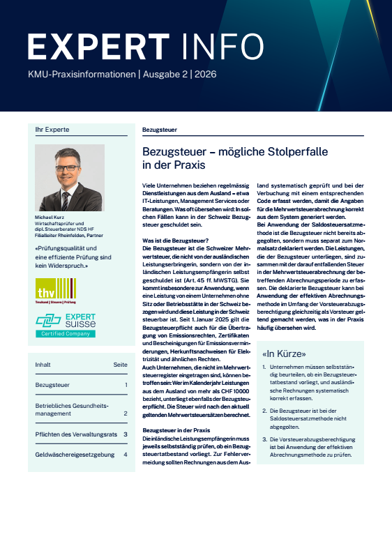Kundenmagazin thv AG - Aktuelle Ausgabe